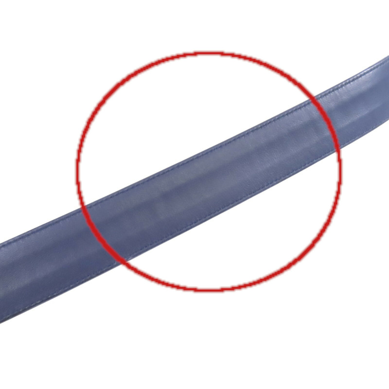 PRADA 緞質Lady Belt 銀扣皮帶-11