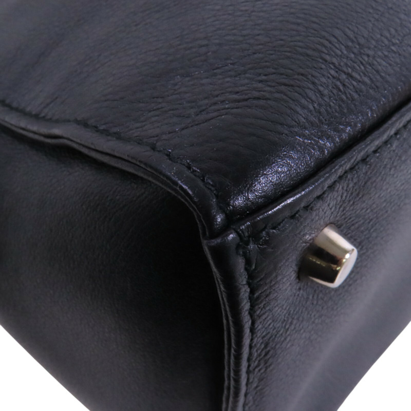 VERSACE 牛皮皮革Shoulder Bag銀扣肩背袋-12