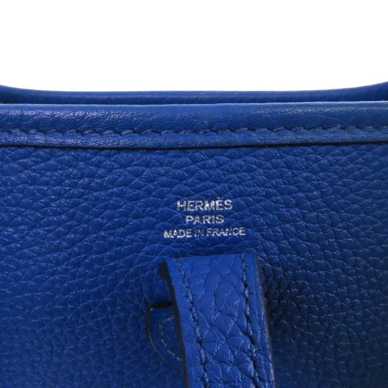 HERMES Clemence皮革Evelyne TPM銀扣肩背袋-5