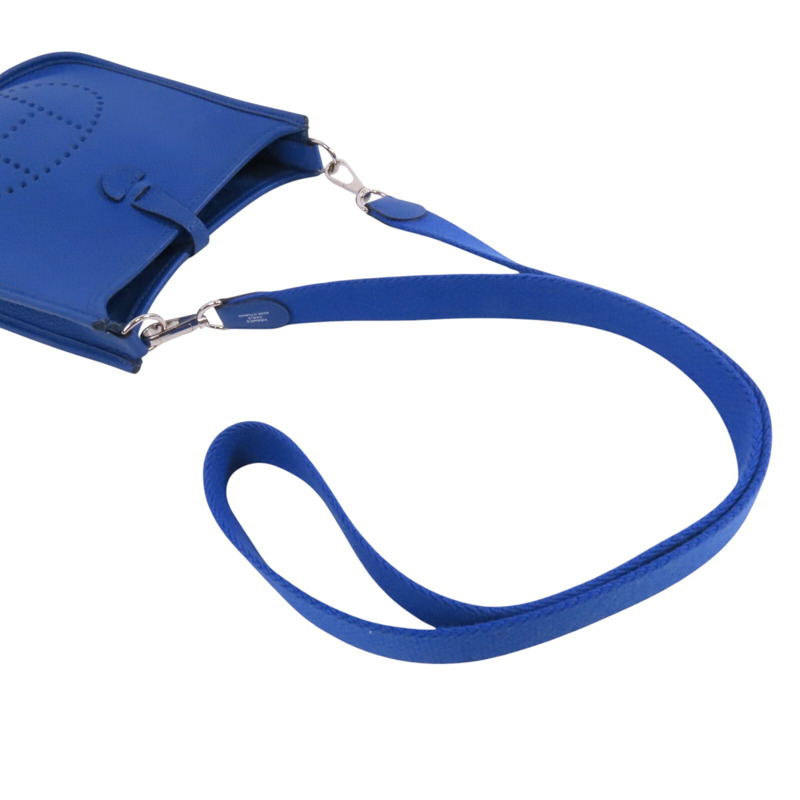 HERMES Clemence皮革Evelyne TPM銀扣肩背袋-7