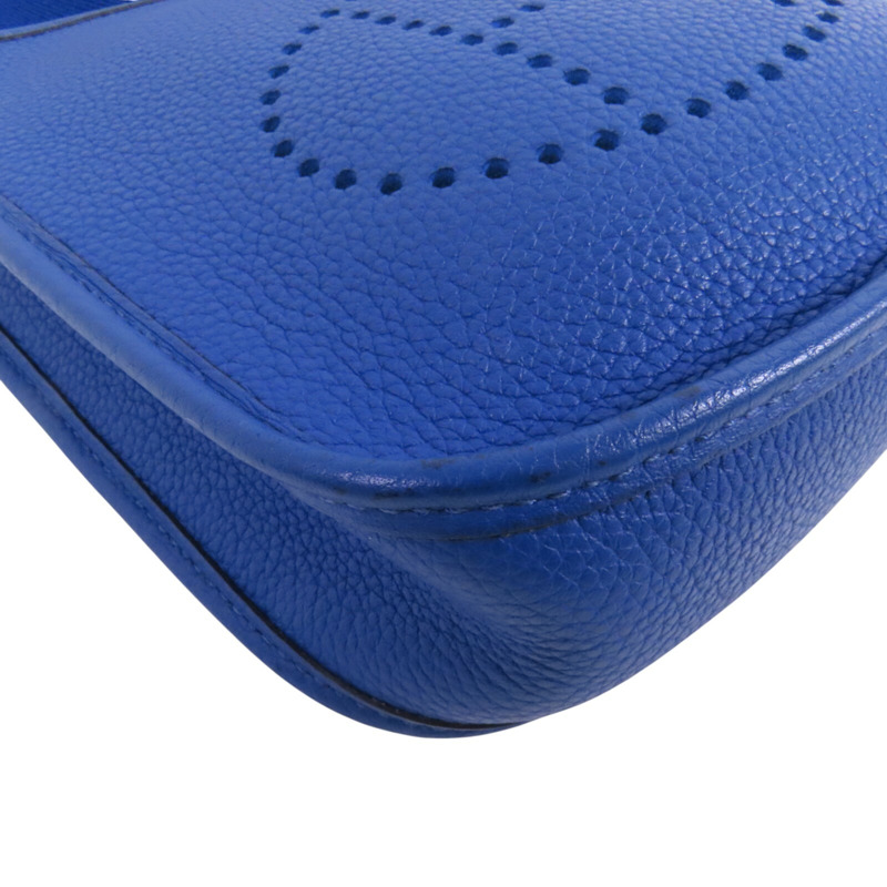 HERMES Clemence皮革Evelyne TPM銀扣肩背袋-9