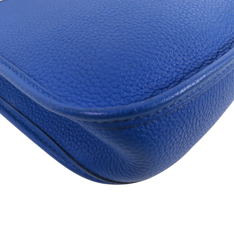 HERMES Clemence皮革Evelyne TPM銀扣肩背袋-11