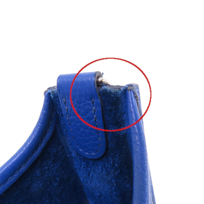 HERMES Clemence皮革Evelyne TPM銀扣肩背袋-14