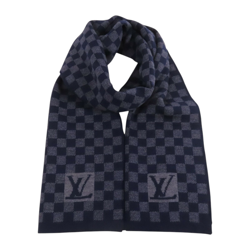 LOUIS VUITTON 羊毛Echarpe Petit Damier Scraf圍巾-7