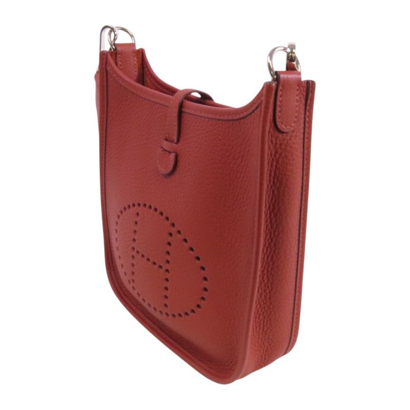 HERMES Clemence皮革Evelyne TPM銀扣肩背袋-2