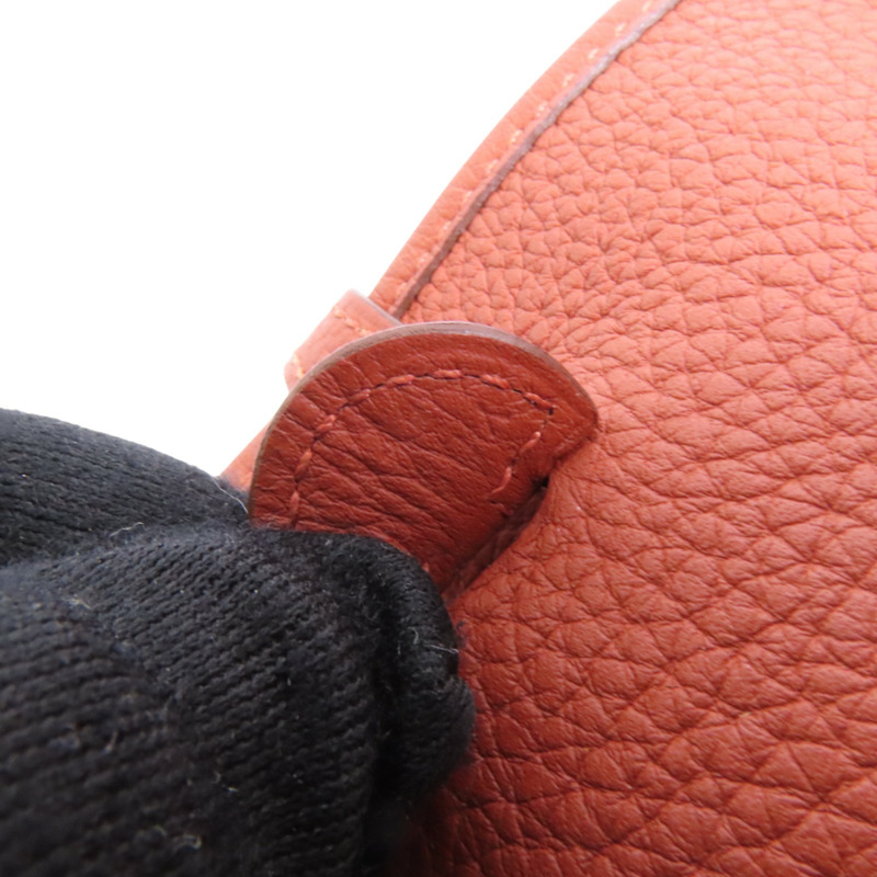 HERMES Clemence皮革Evelyne TPM銀扣肩背袋-6