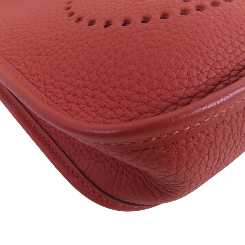 HERMES Clemence皮革Evelyne TPM銀扣肩背袋-10