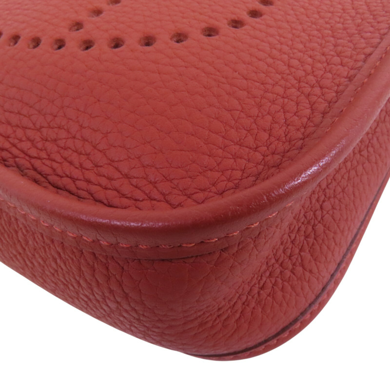 HERMES Clemence皮革Evelyne TPM銀扣肩背袋-11