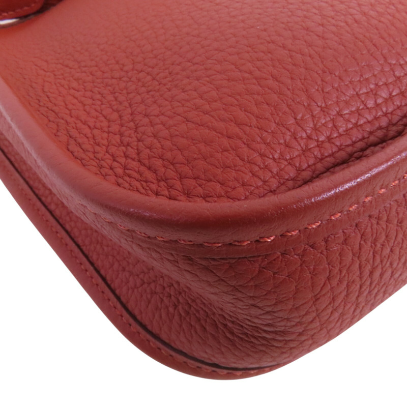 HERMES Clemence皮革Evelyne TPM銀扣肩背袋-12