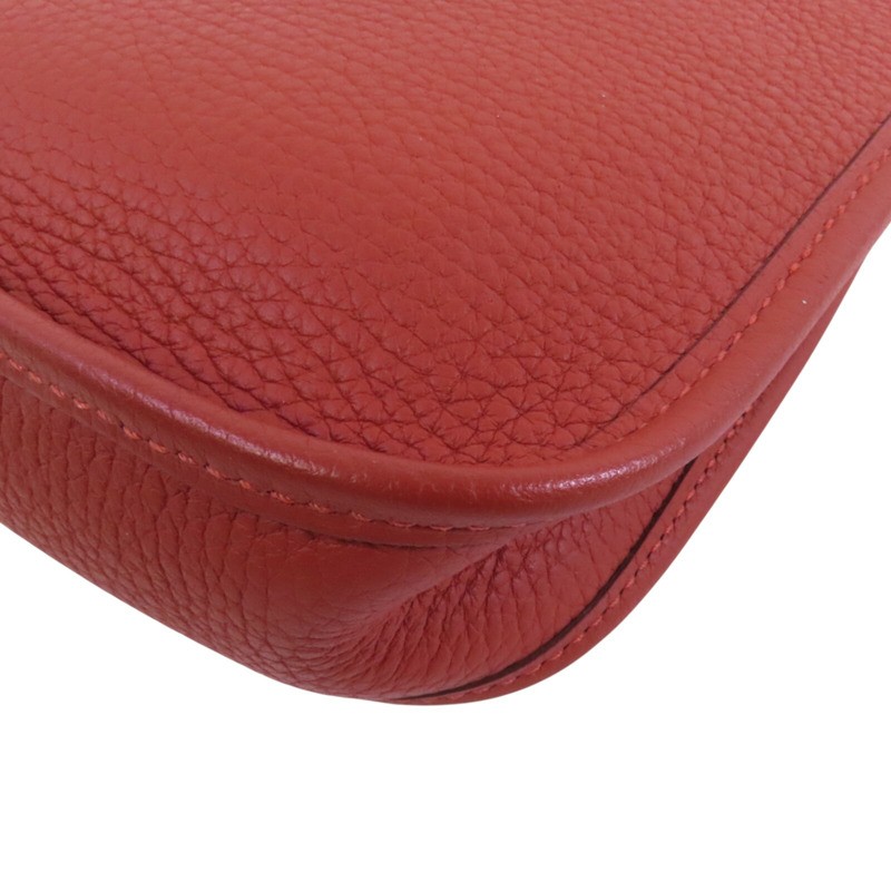 HERMES Clemence皮革Evelyne TPM銀扣肩背袋-13