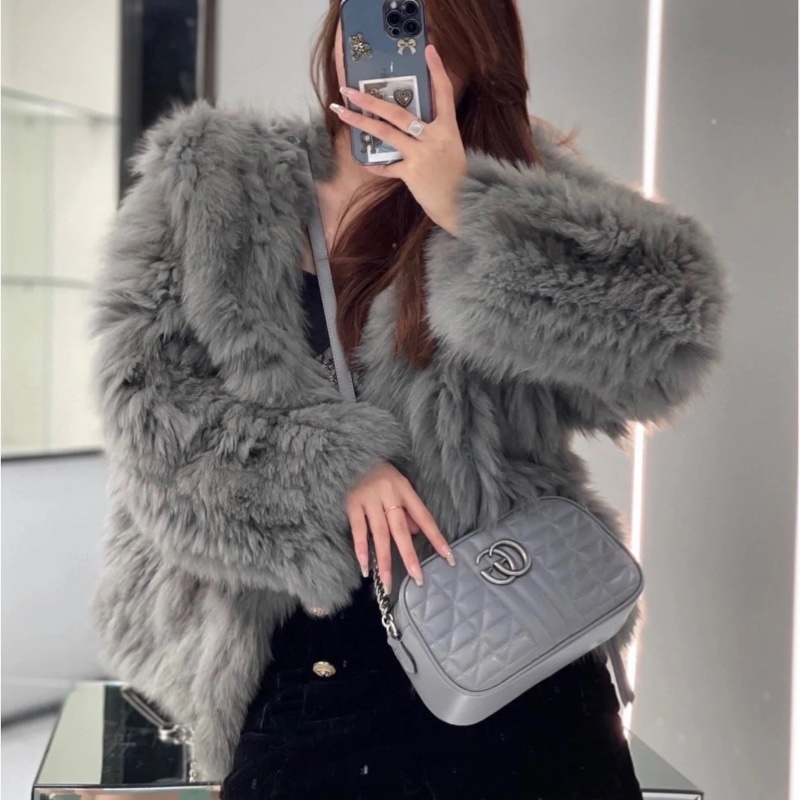 GUCCI GG Marmont 馬蒙 幾何 灰色 相機包 斜背包 肩背包 側背包 鍊條包-1