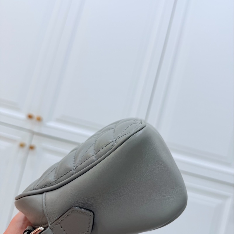 GUCCI GG Marmont 馬蒙 幾何 灰色 相機包 斜背包 肩背包 側背包 鍊條包-16