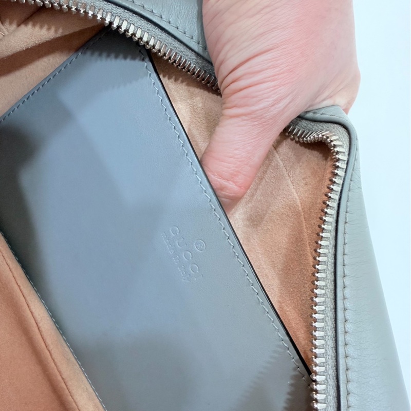 GUCCI GG Marmont 馬蒙 幾何 灰色 相機包 斜背包 肩背包 側背包 鍊條包-23