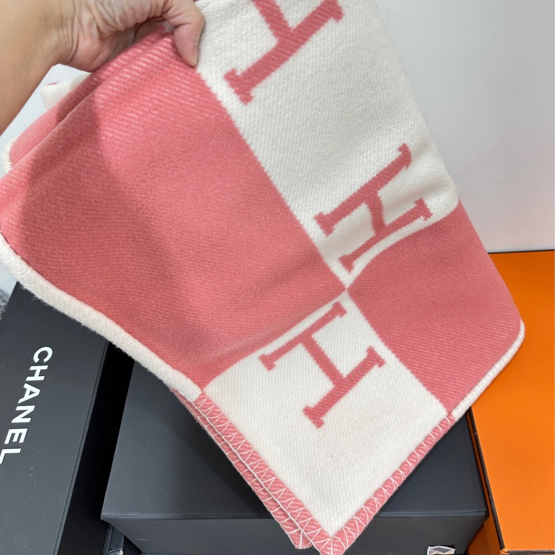 HERMES 愛馬仕 Avalon 幾何圖案 棋盤格 嬰兒蓋毯 薄毯 蓋毯 冷氣毯 空調毯-2