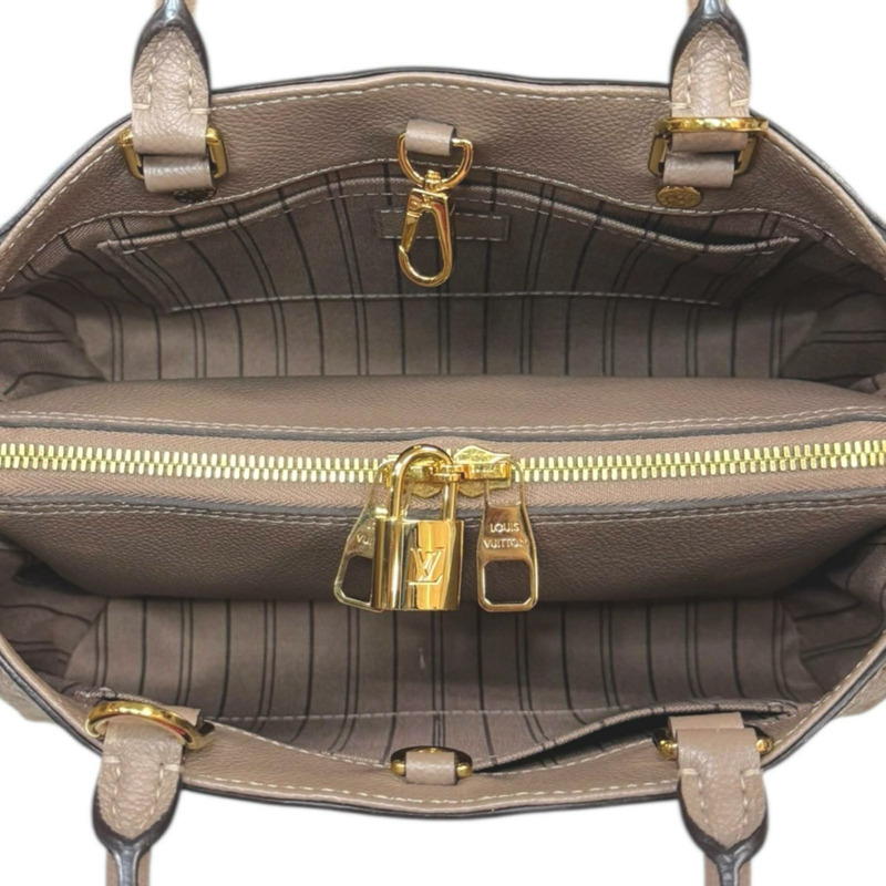 Louis Vuitton Montaigne BB Monogram Empreinte 單肩包，M44062，米色，女士，路易威登-5