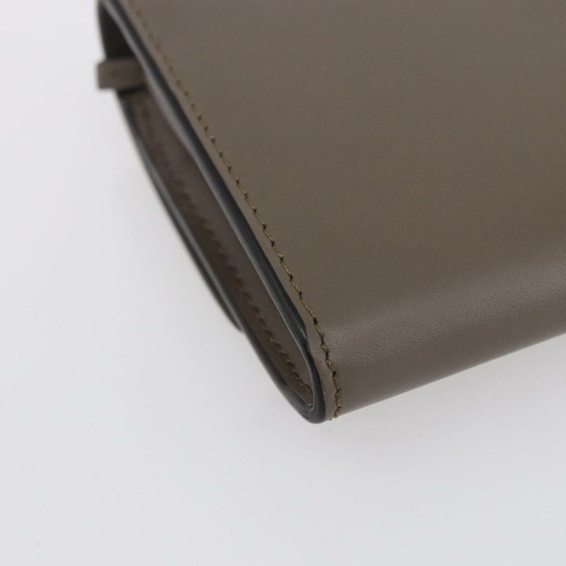 【日本直送】FENDI 長版皮夾 皮革 米色 金色 正品 148475-9