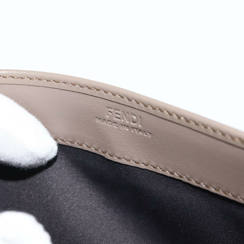 【日本直送】FENDI 長版皮夾 皮革 米色 金色 正品 148475-12