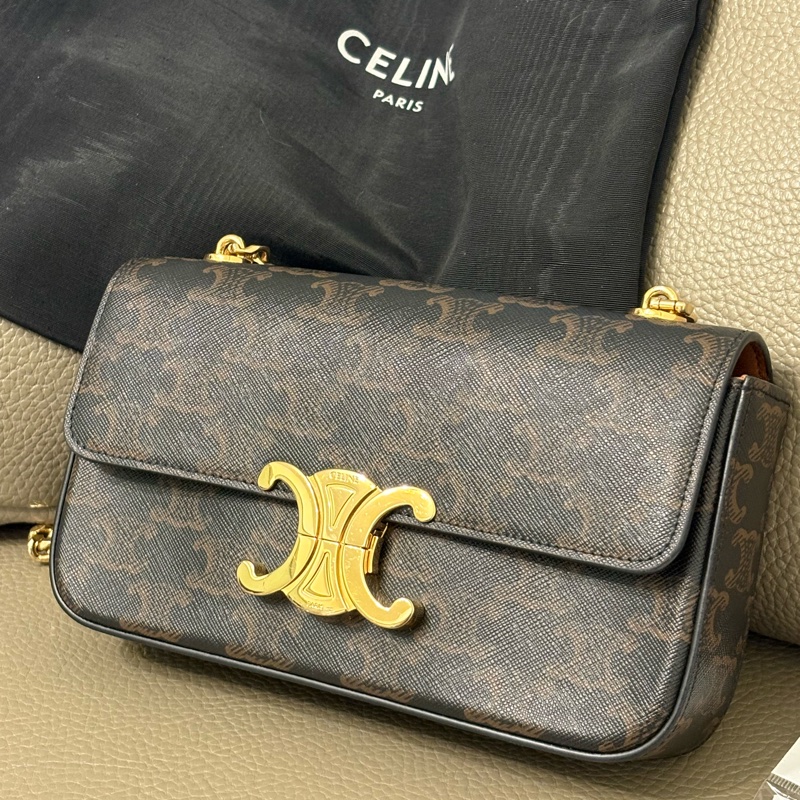 ✨CELINE - claude老花腋下包 鏈條包 凱旋門-1