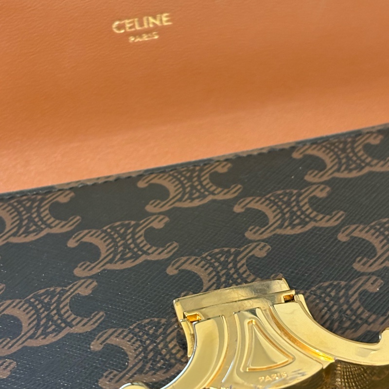 ✨CELINE - claude老花腋下包 鏈條包 凱旋門-7