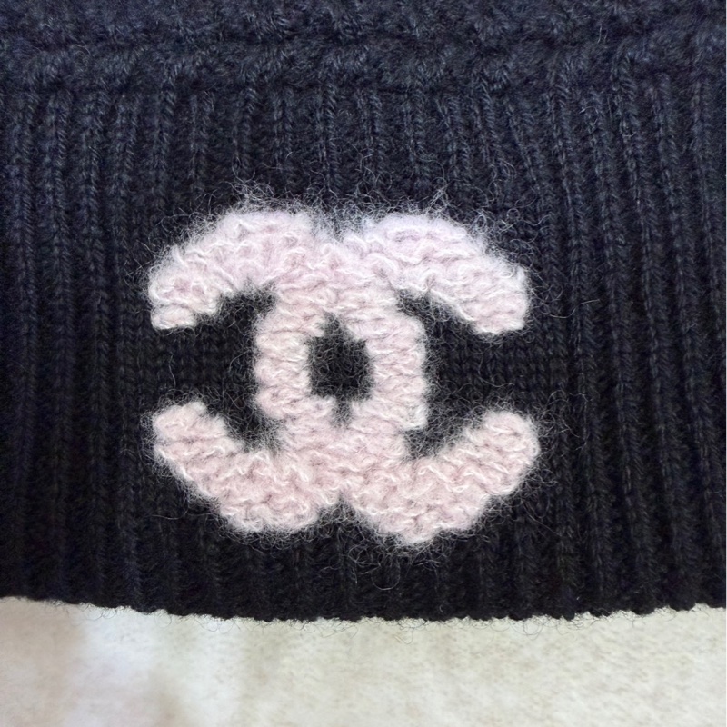 Chanel 25B毛帽 黑粉配 Balckpink-10