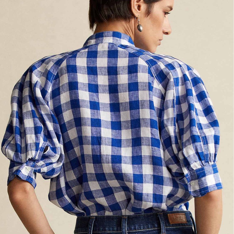polo Ralph Lauren 藍色格仔衫-2
