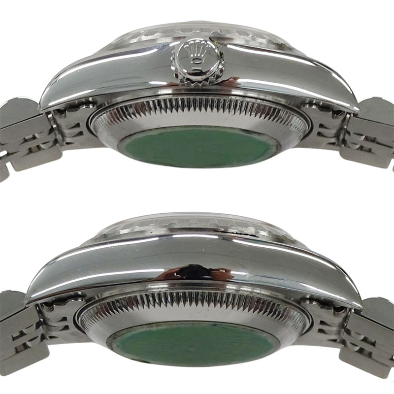 勞力士蠔式恆動日曆型79240，A系列，女士自動腕錶，不鏽鋼，銀/黑色，拋光-2