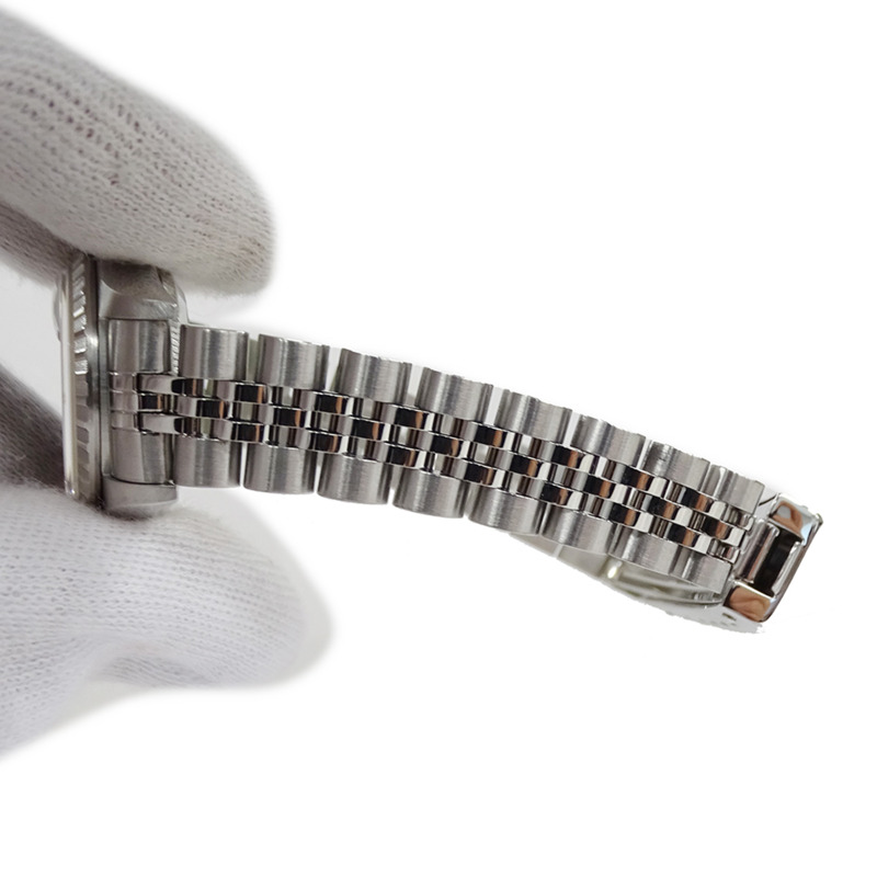 勞力士蠔式恆動日曆型79240，A系列，女士自動腕錶，不鏽鋼，銀/黑色，拋光-5