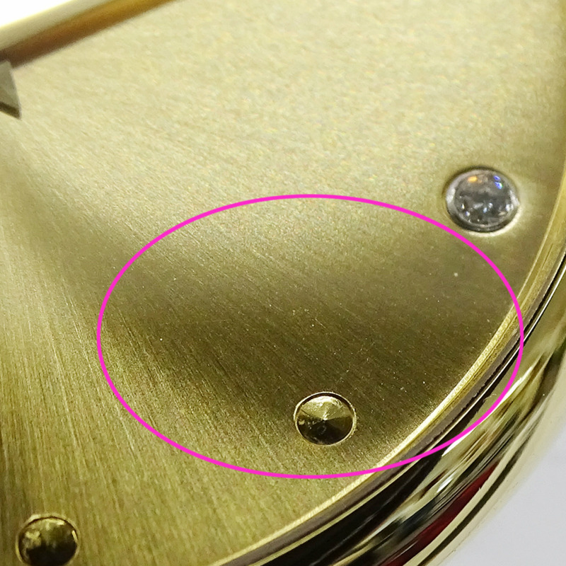 伯爵 Gubenaa 男士腕錶，4 顆鑽石，手動上鍊，750 黃金皮錶帶，90659，圓形，已翻新拋光-10