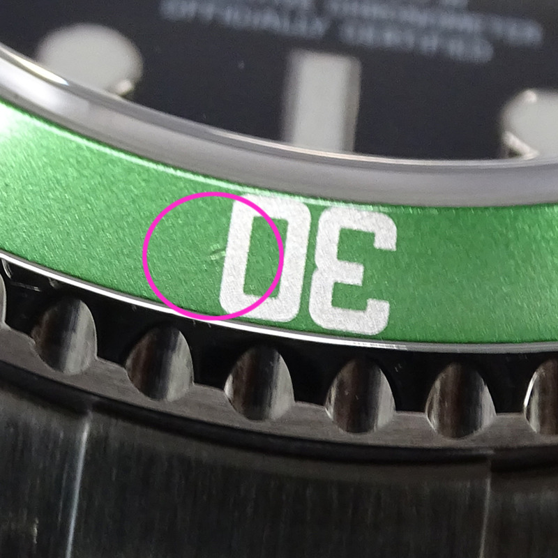 勞力士潛航者日曆型 16610LV G字頭男士自動腕錶，不鏽鋼錶殼，綠色錶盤，拋光處理-12