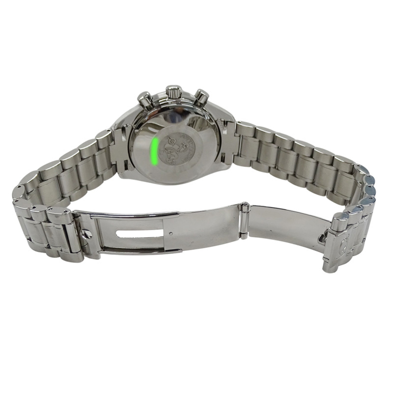 歐米茄超霸系列 Mark 40 Cosmos 3520.50 男士腕錶，三曆，自動上鍊，不鏽鋼錶殼，銀/黑，拋光-3