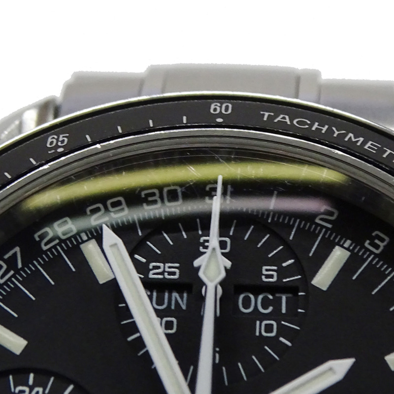 歐米茄超霸系列 Mark 40 Cosmos 3520.50 男士腕錶，三曆，自動上鍊，不鏽鋼錶殼，銀/黑，拋光-8