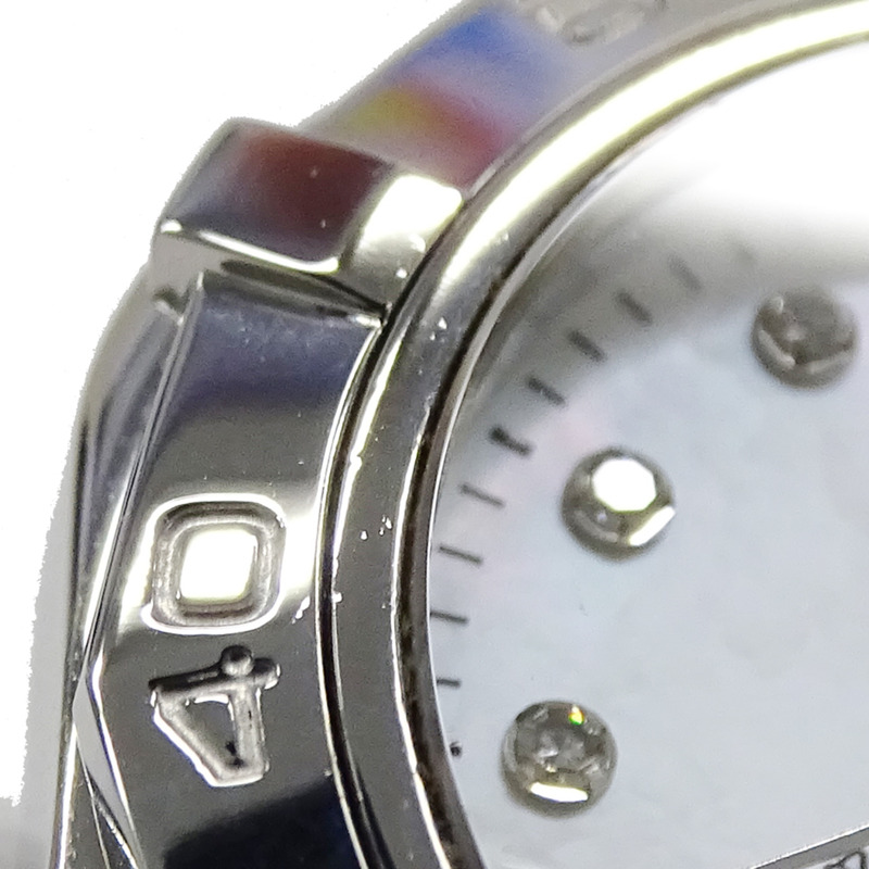 TAG Heuer Aquaracer WAF1415 BA0824 女士腕錶，貝殼錶殼，10 顆鑽石，日期顯示，石英機芯，不鏽鋼錶殼，銀色，拋光-11