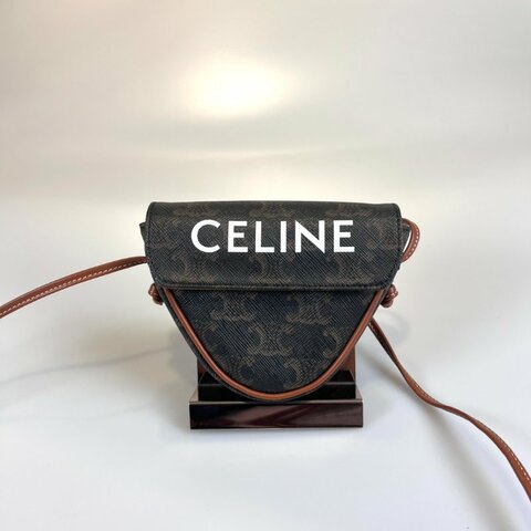 CELINE   老花三角小廢包