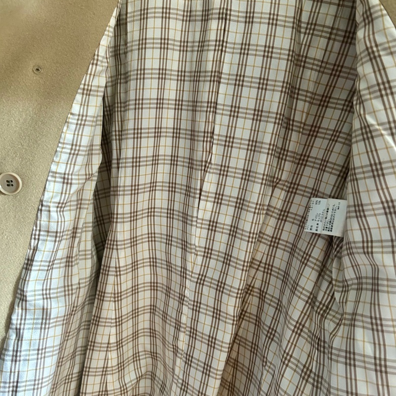 Burberry Blue label crestbridge 卡其色羊毛大衣-4