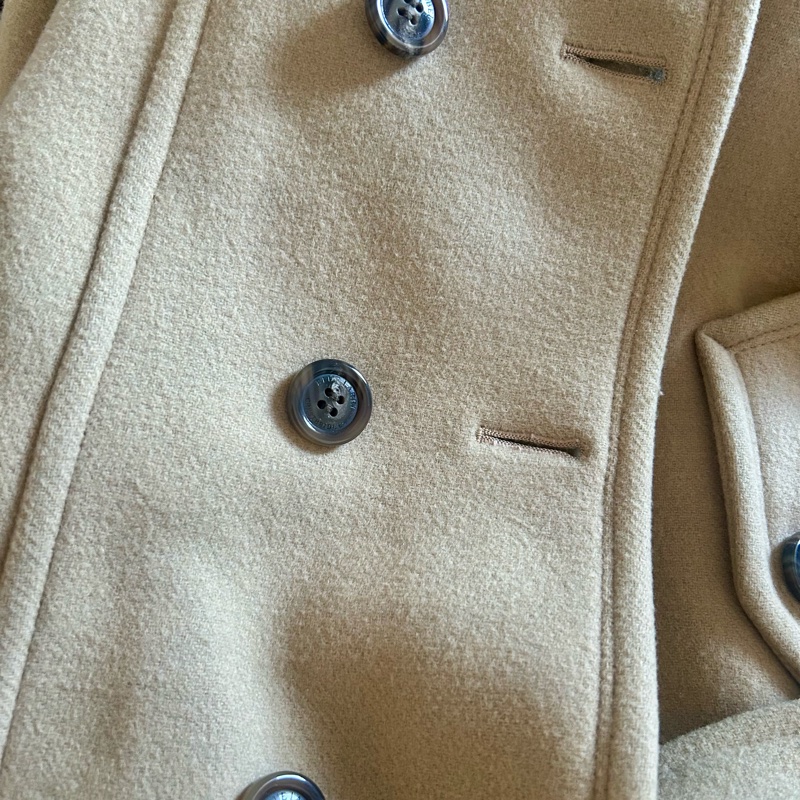 Burberry Blue label crestbridge 卡其色羊毛大衣-8