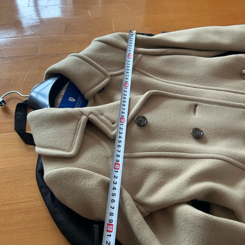 Burberry Blue label crestbridge 卡其色羊毛大衣-10