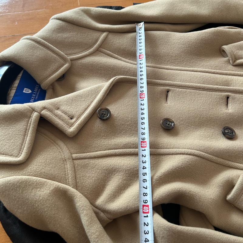 Burberry Blue label crestbridge 卡其色羊毛大衣-11