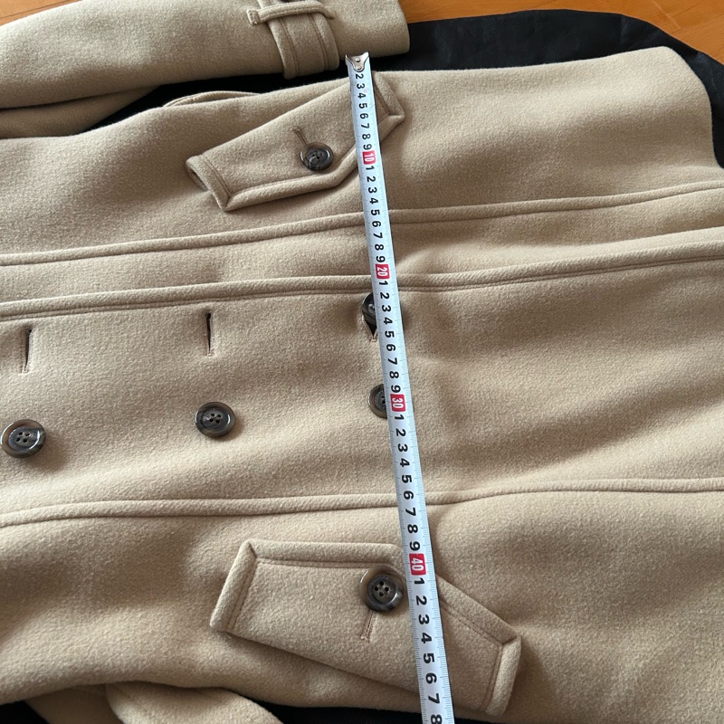 Burberry Blue label crestbridge 卡其色羊毛大衣-14