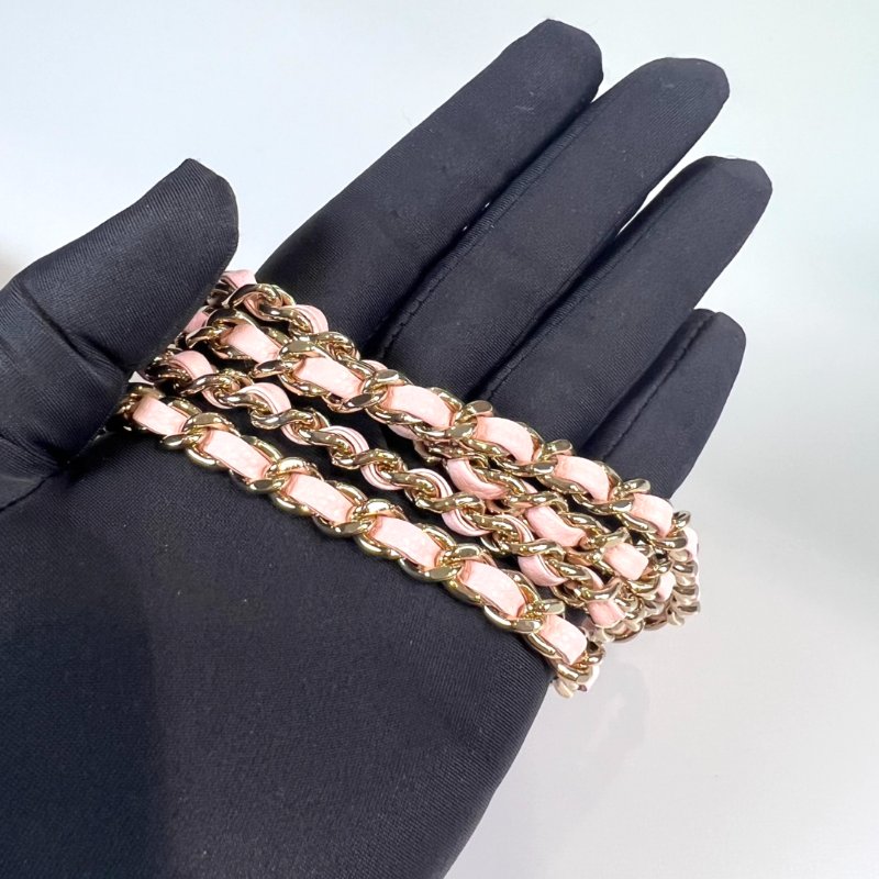 CHANEL HANDLE提把CF季節款20CM 荔枝粉 AS5554/晶片款-9