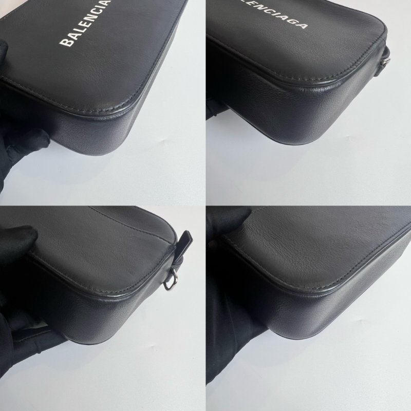 BALENCIAGA 608653 黑相機手提肩背包-9