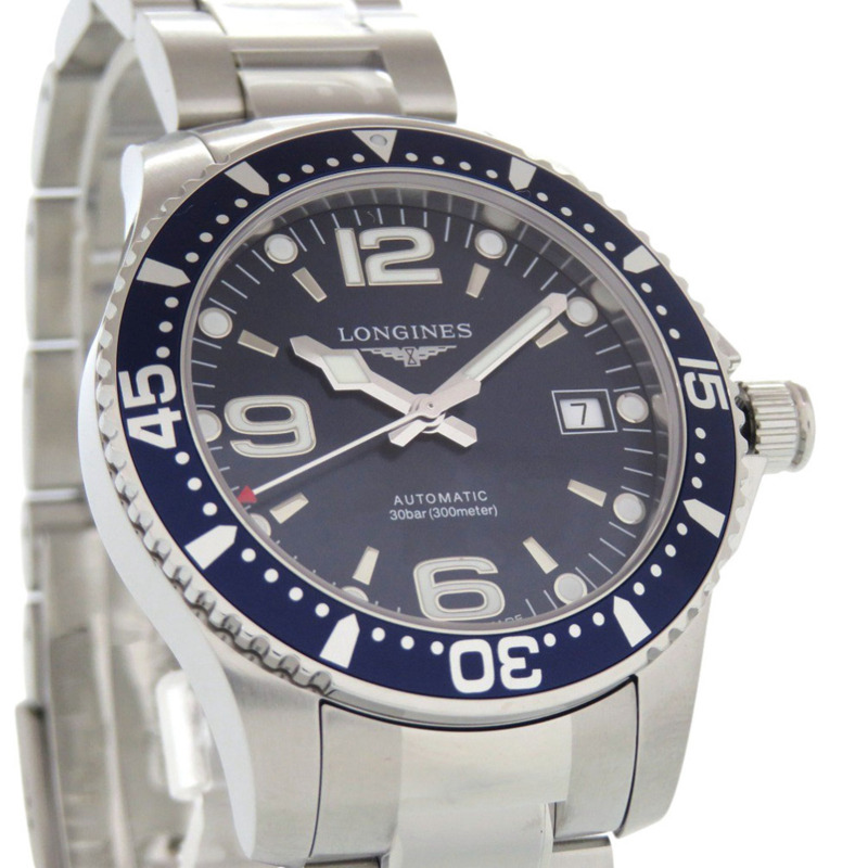 全新浪琴HydroConquest L3.741.4.96.6不鏽鋼藍色錶盤自動腕錶1401 LONGINES-2