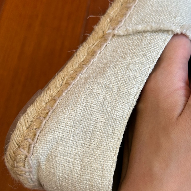 Chanel 二手白色丹寧布鉛筆鞋 尺寸：37-16