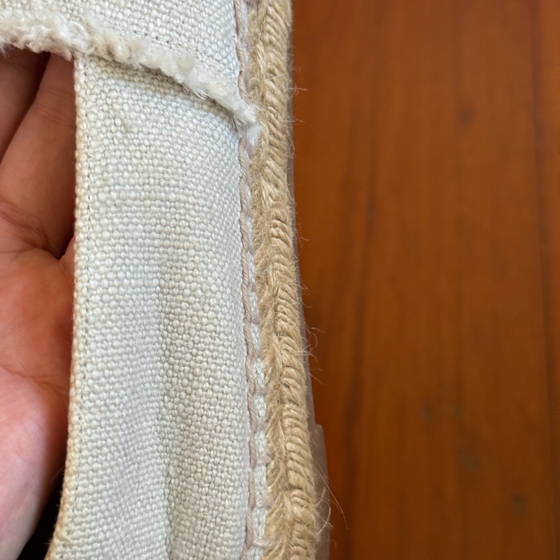 Chanel 二手白色丹寧布鉛筆鞋 尺寸：37-21