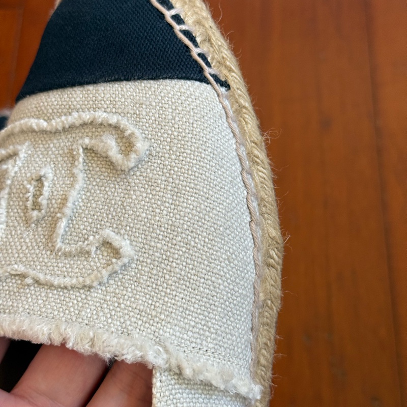 Chanel 二手白色丹寧布鉛筆鞋 尺寸：37-53