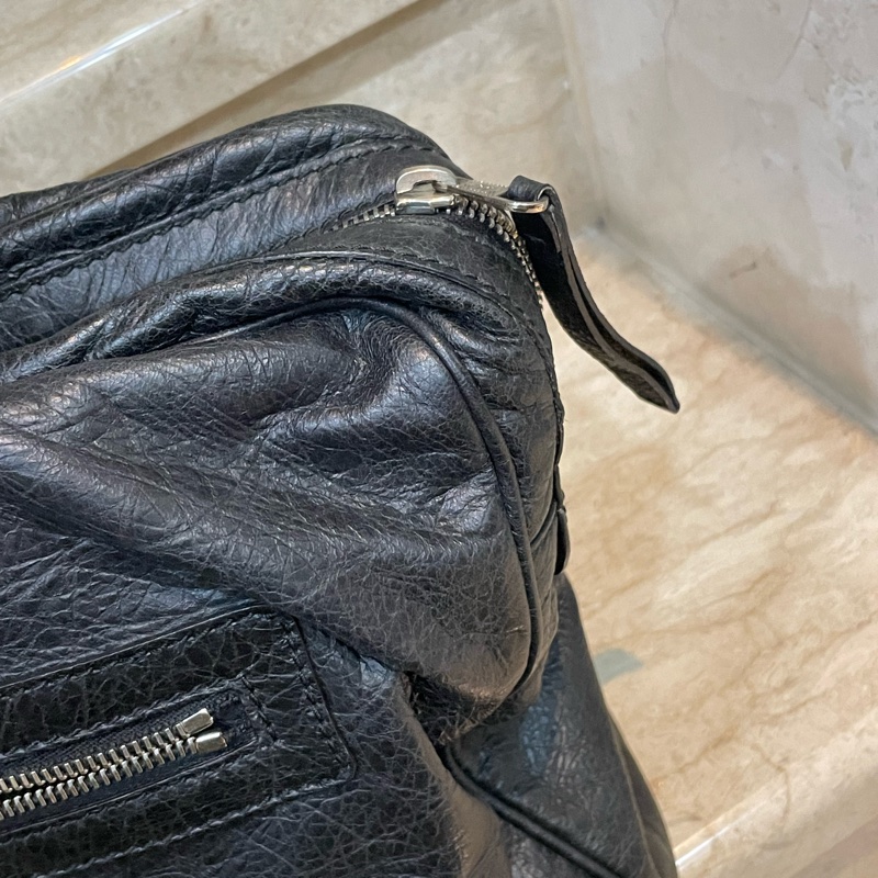 ▪️富貴選物FUGUEI▪️Balenciaga 黑銀機車包手提公事包-2