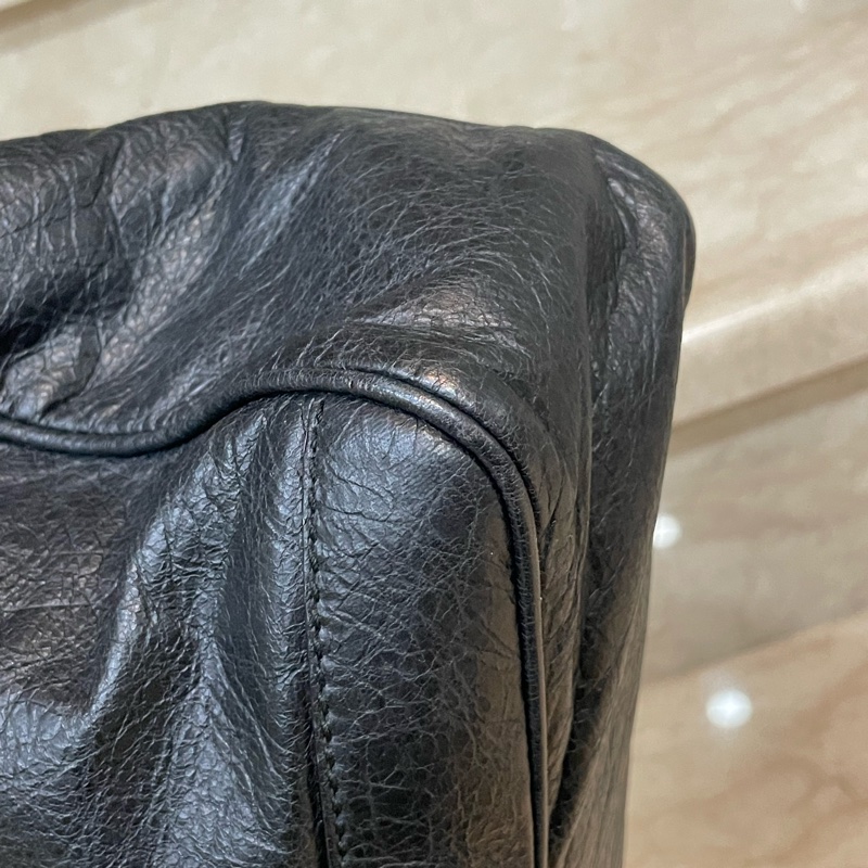 ▪️富貴選物FUGUEI▪️Balenciaga 黑銀機車包手提公事包-14