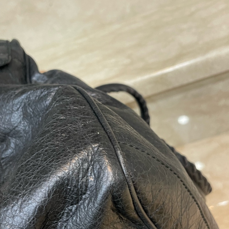 ▪️富貴選物FUGUEI▪️Balenciaga 黑銀機車包手提公事包-15