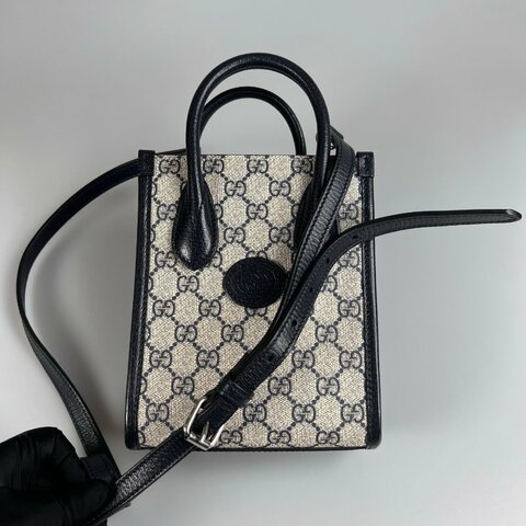 GUCCI 671628  藍老花手提包
