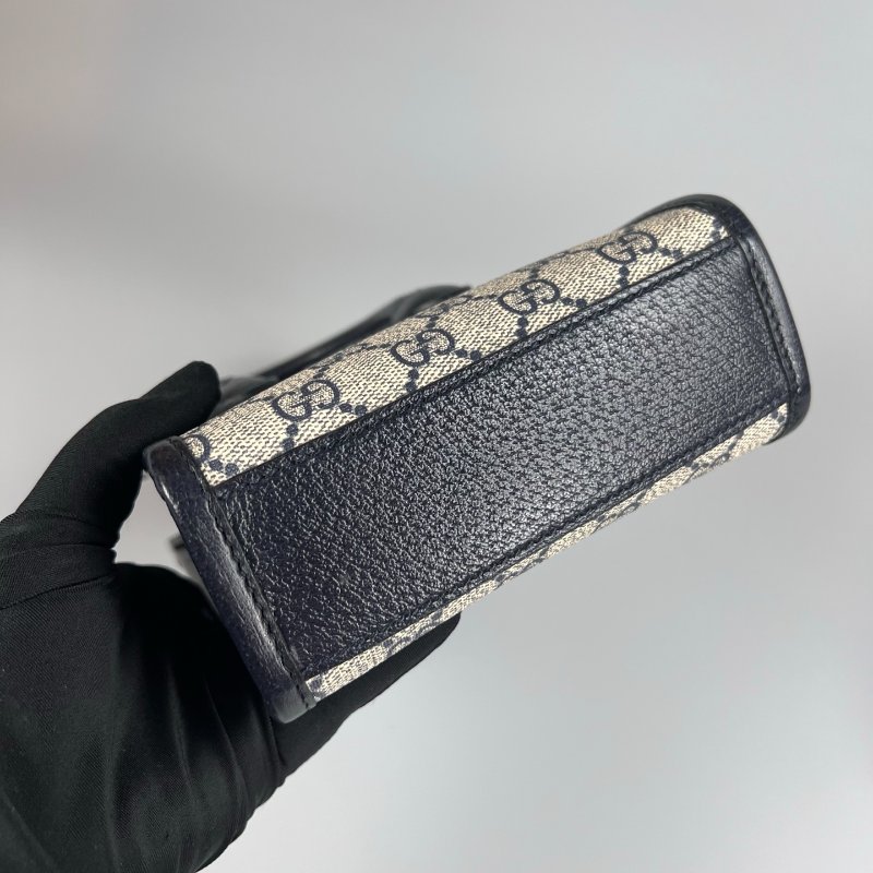 GUCCI 671628 藍老花手提包-4