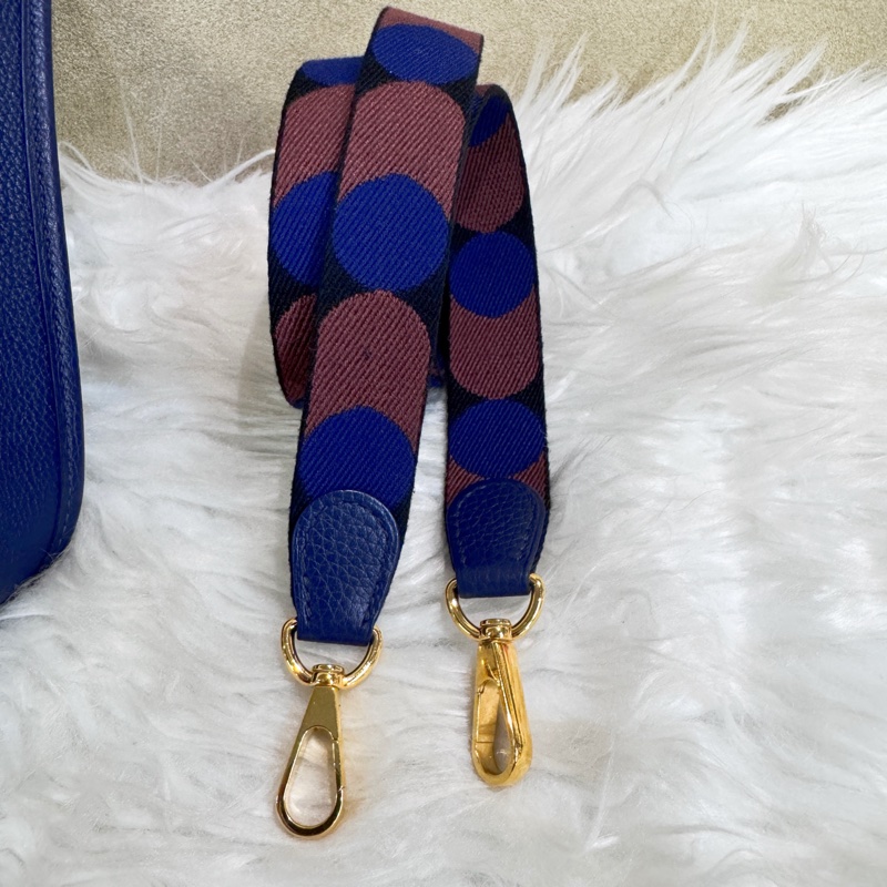 Hermes Mini Evelyne M3水墨藍TC皮斜背包-9